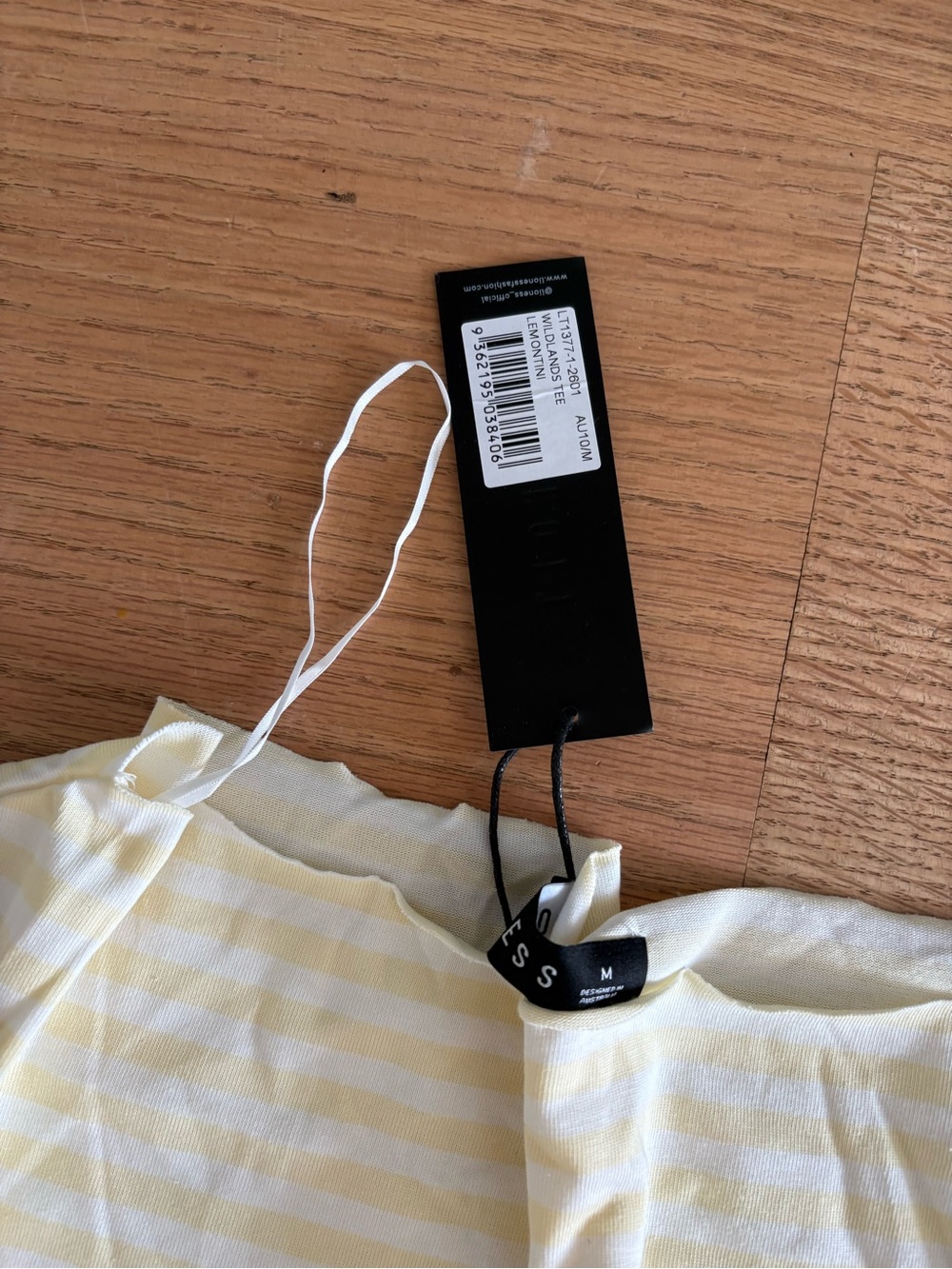 Lioness Pale Yellow Striped Short-Sleeve set - Picture 4 of 4